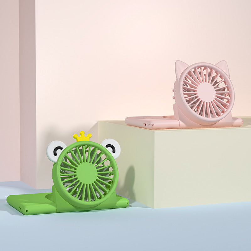 Cute Portable Kitty and Froggy Desk Top Fan