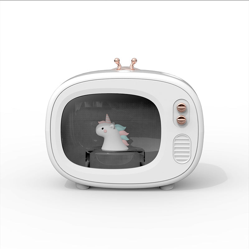 Creative Mini Cute Pet TV Humidifier Cute Night Light