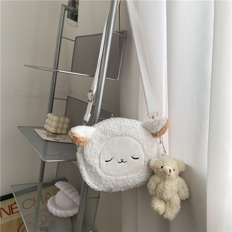 Cute Cartoon Plush Messenger Bag