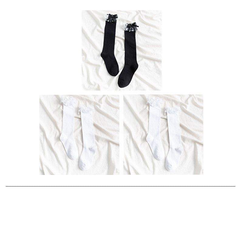 Mid-length Calf Lace Socks