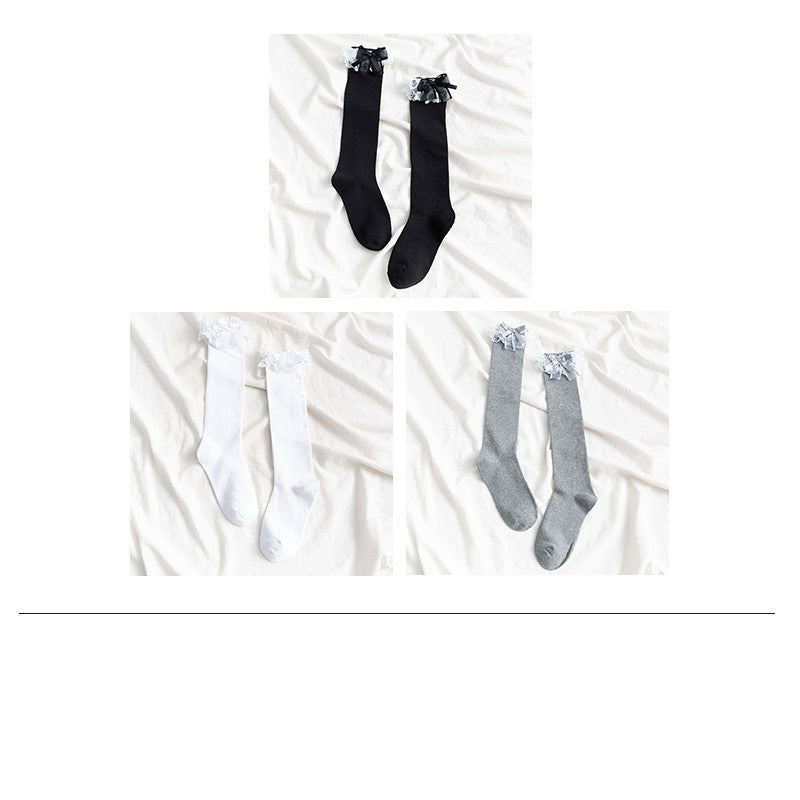 Mid-length Calf Lace Socks