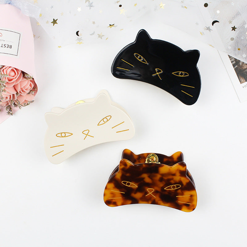 Japanese hair accessories cute cat hair clip