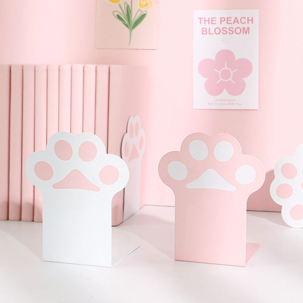 Cute Cute Cat Paw Book Stand Bookshelf Desktop