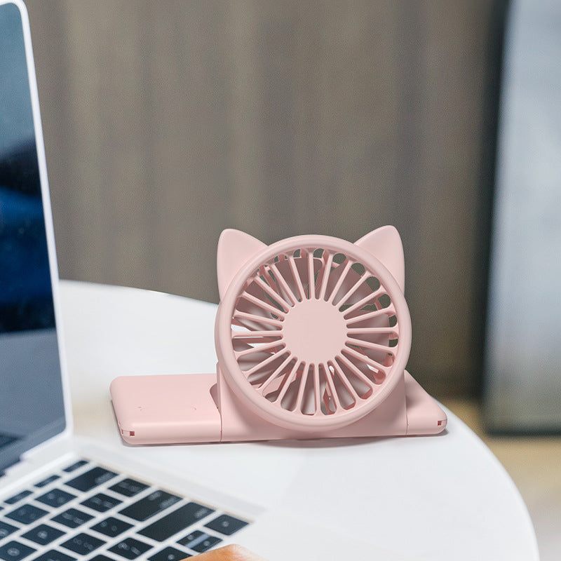 Cute Portable Kitty and Froggy Desk Top Fan