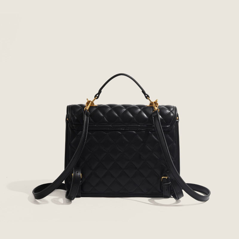 Quilted Turn Lock 2-Way Bag