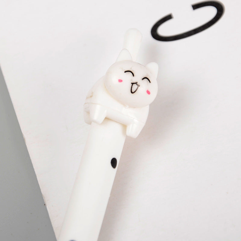 Black White Cat Gel Pen